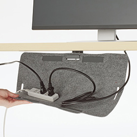 パラベルデスク | フェルト製配線受け2