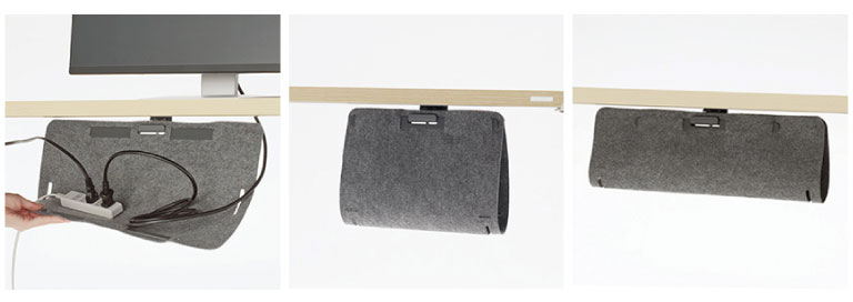 パラベルデスク | フェルト製配線受け234